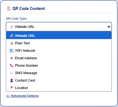type of qr code