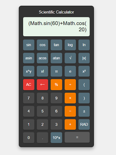 scientific calculator online